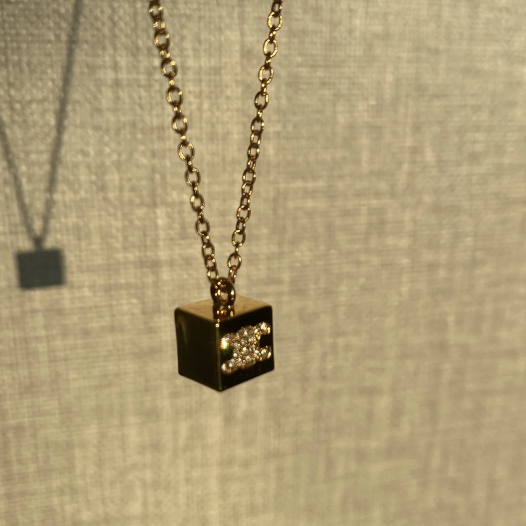 18k”ce凱旋門小金塊方糖定製項鍊