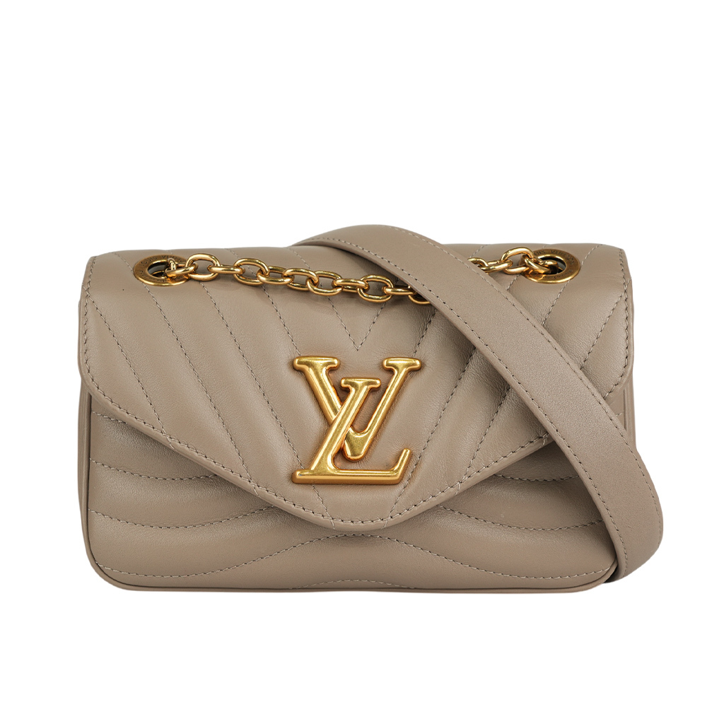 【Louis Vuitton】New Wave PM 縫線牛皮翻蓋二用包