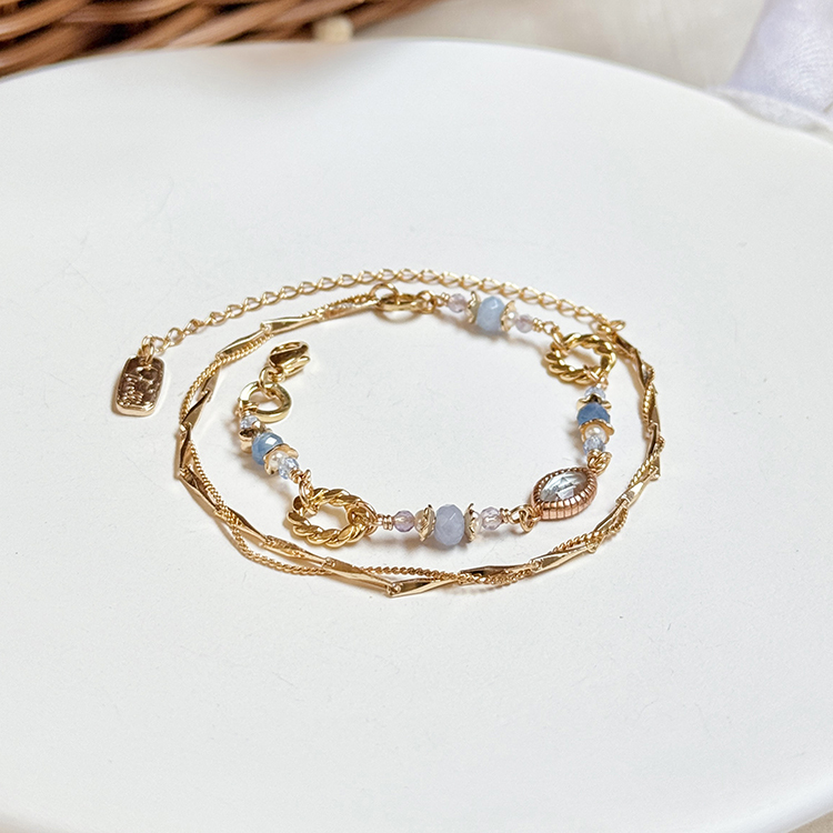 生日花 • 肆月貳參 • 風鈴草 – 托帕石 – 手鍊