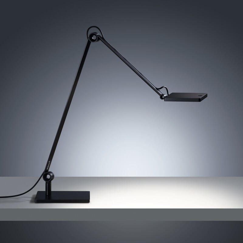 ⭐️Waldmann - PARA.MI 方形雙臂檯燈 連方形底座 (黑色)