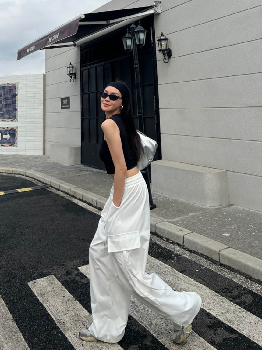 美式鬚鬚工裝休閒寬褲*3色