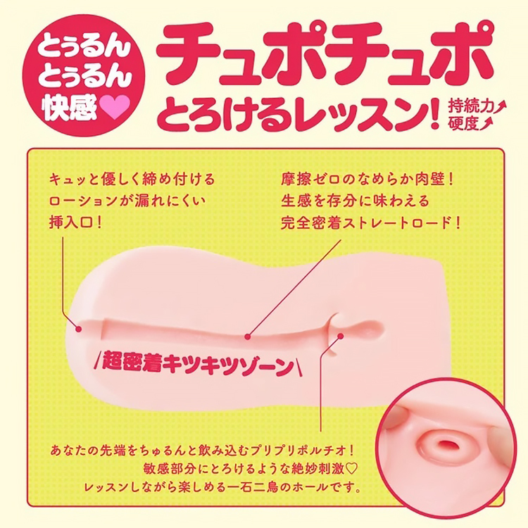 PUNI VIRGIN ZERO Lv.3 內部通道構造圖解,展示超緊實設計與密著感