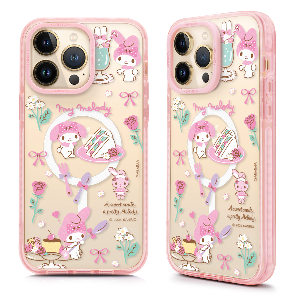 My Melody iPhone 14系列 磁吸款保護殼 午茶時光