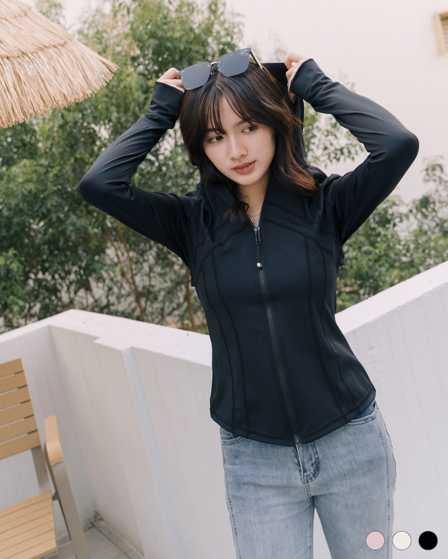 美型S曲線修身防曬外套