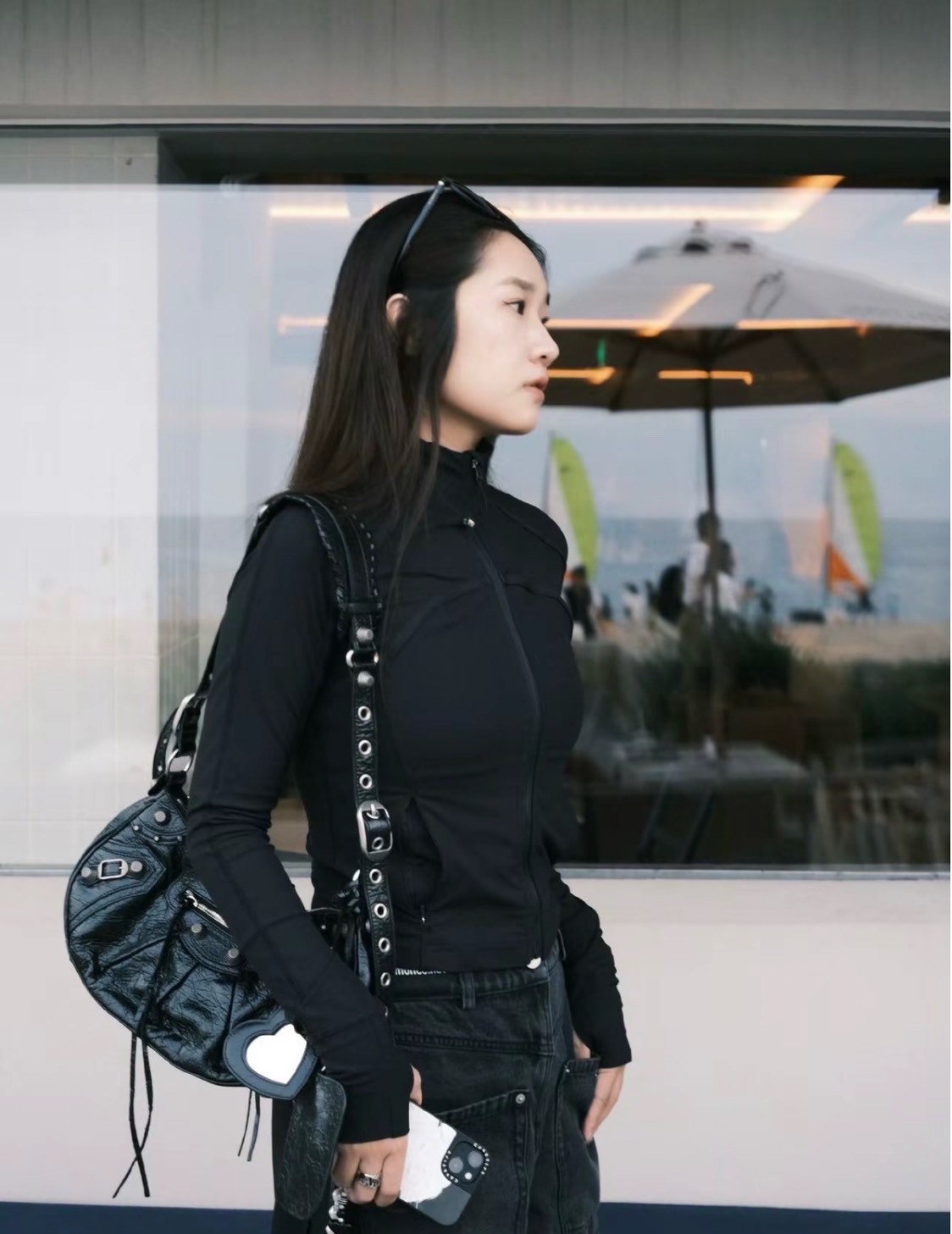 Lululemon Define Nulu™ 短版立領拉鍊外套 女款 黑色