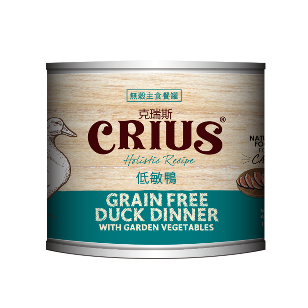 克瑞斯|無穀主食貓罐 低敏鴨175g