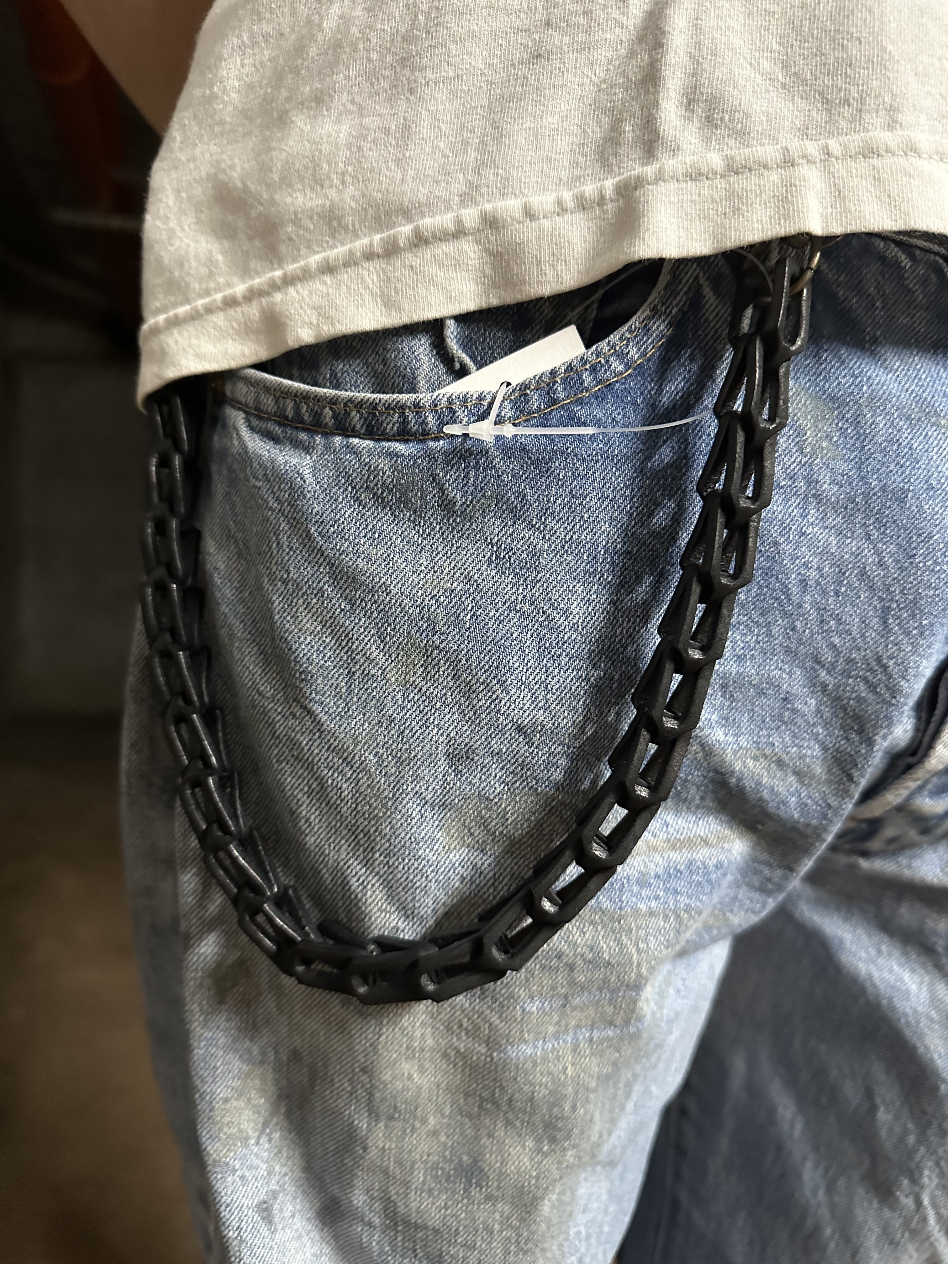 Black Leather Wallet Cord Made in Japan