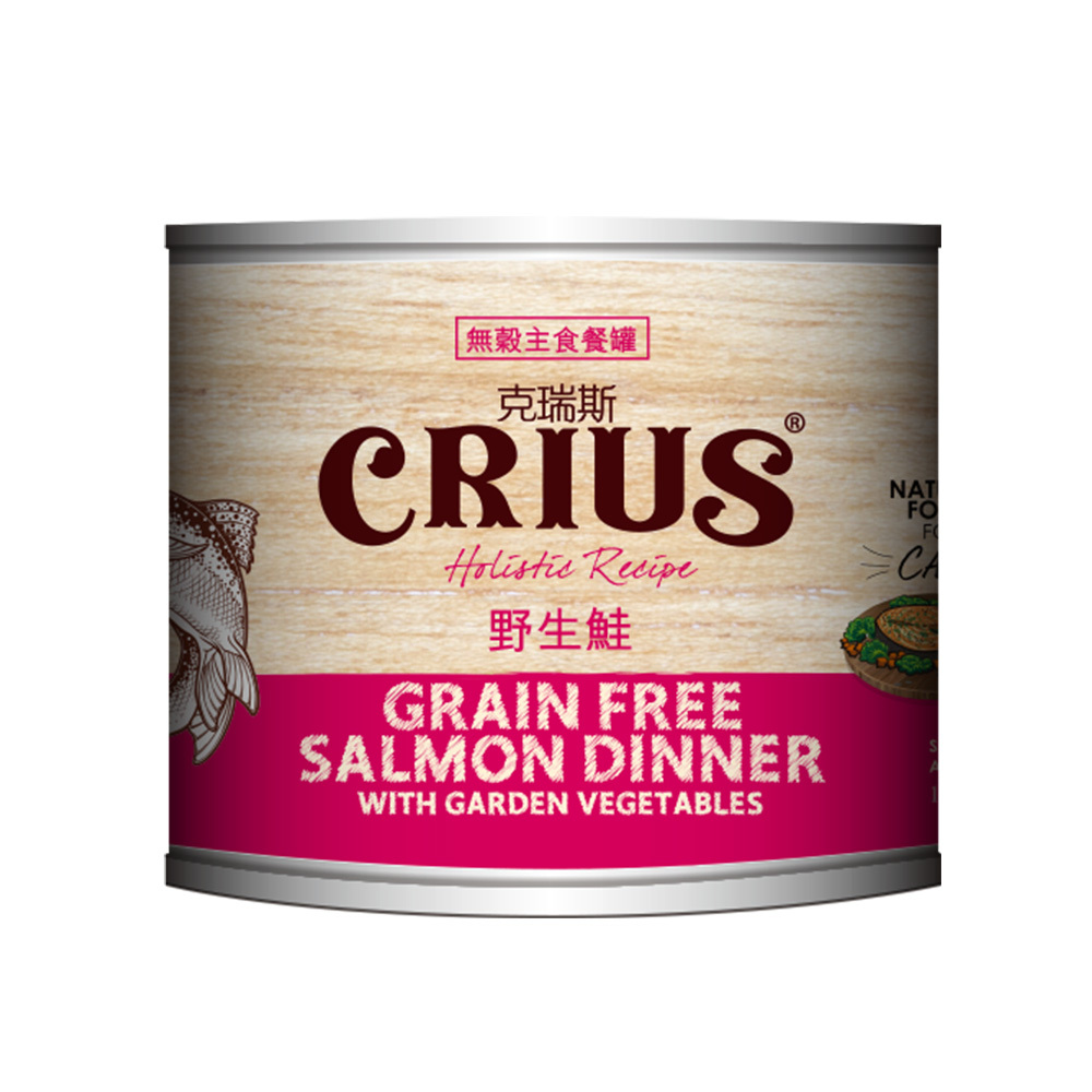 克瑞斯|無穀主食貓罐 野生鮭175g