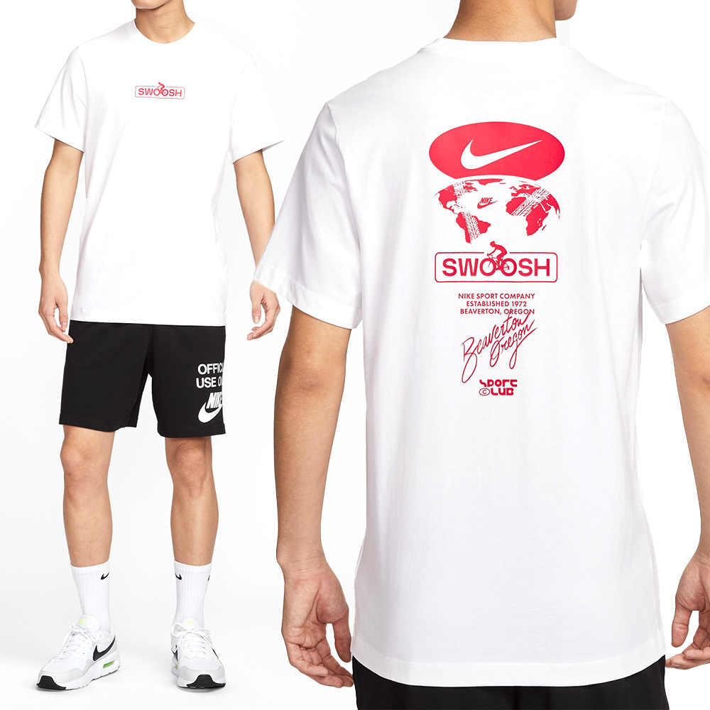 Nike Tee Club SSNL 2 SU25 男款 白色 圓領 運動 休閒 印花 上衣 短袖 HJ0731-100