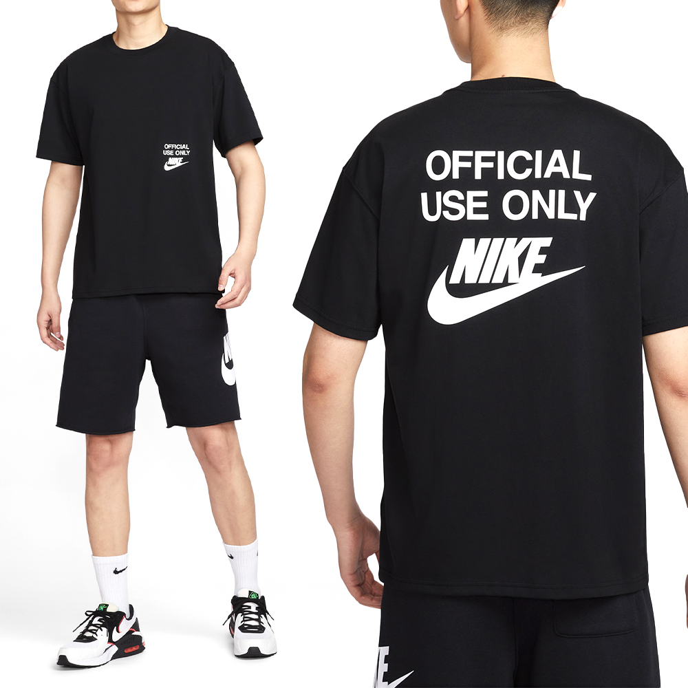 Nike Tee M90 OC Remix 男款 黑色 大Logo 運動 休閒 圓領 上衣 短袖 HJ0775-010