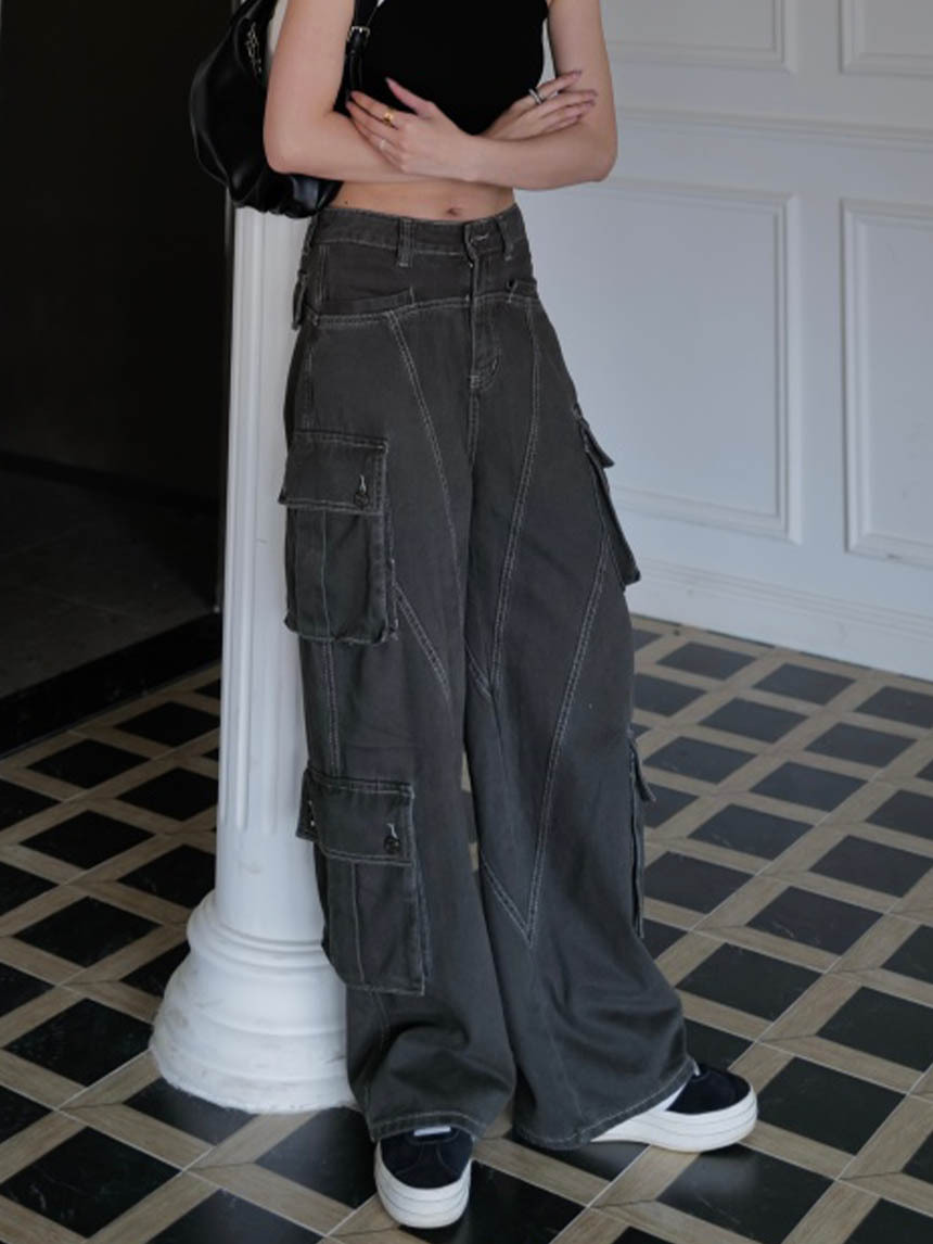 重工口袋工裝褲*2色