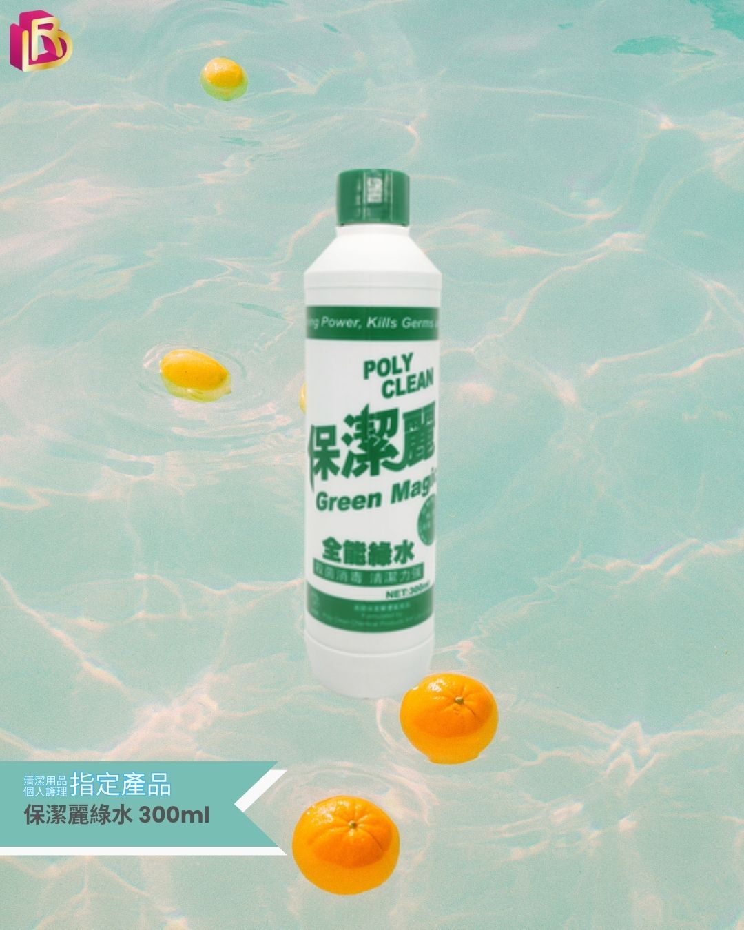 保潔麗洗潔精/ 綠水300ml