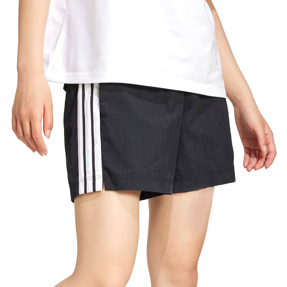 Adidas W 3S WV Shorts 女款 黑色 三葉草 愛迪達 寬鬆 高腰 運動 短褲 JE1309