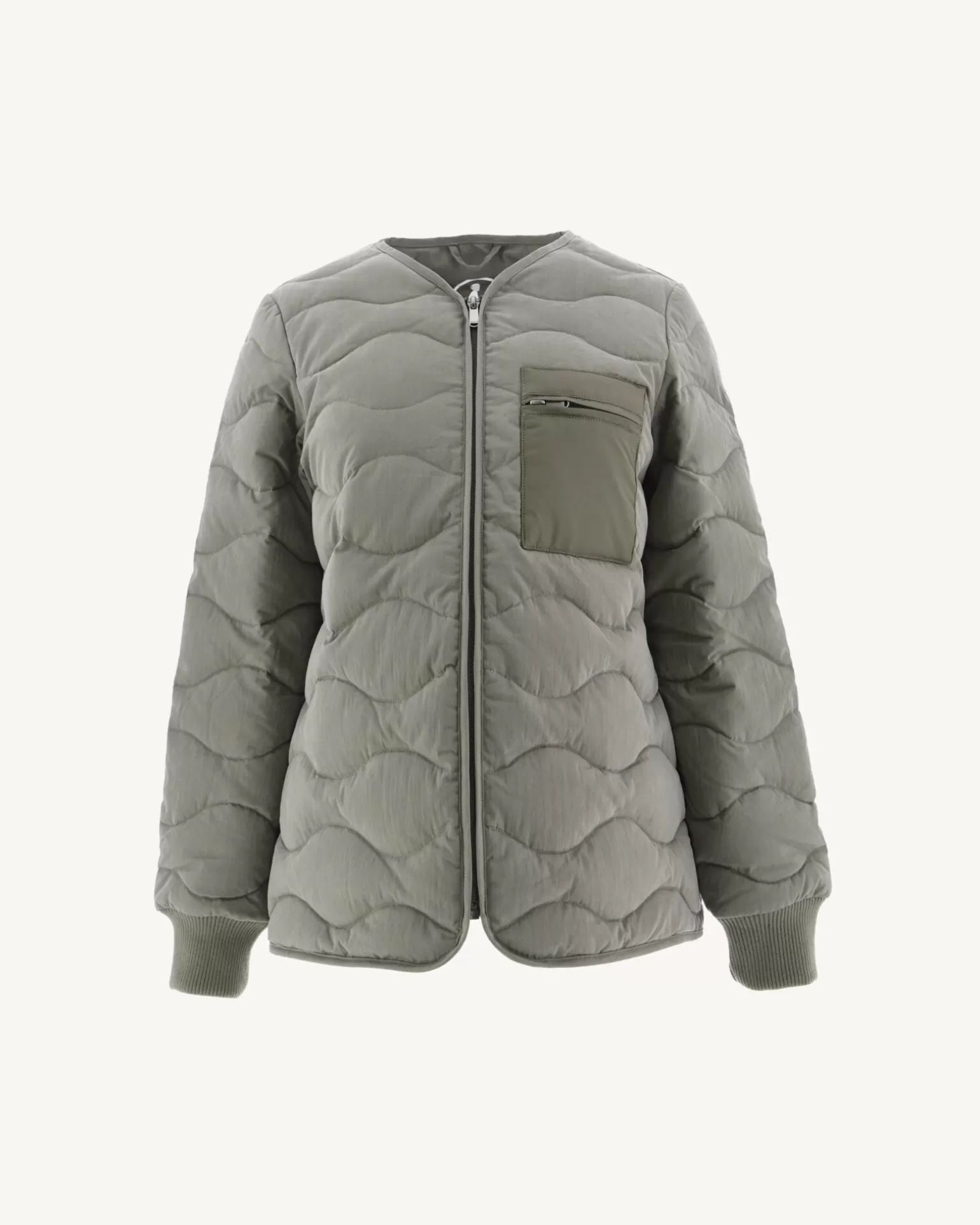 【JOTT】ALE波浪口袋羽絨外套(綠)