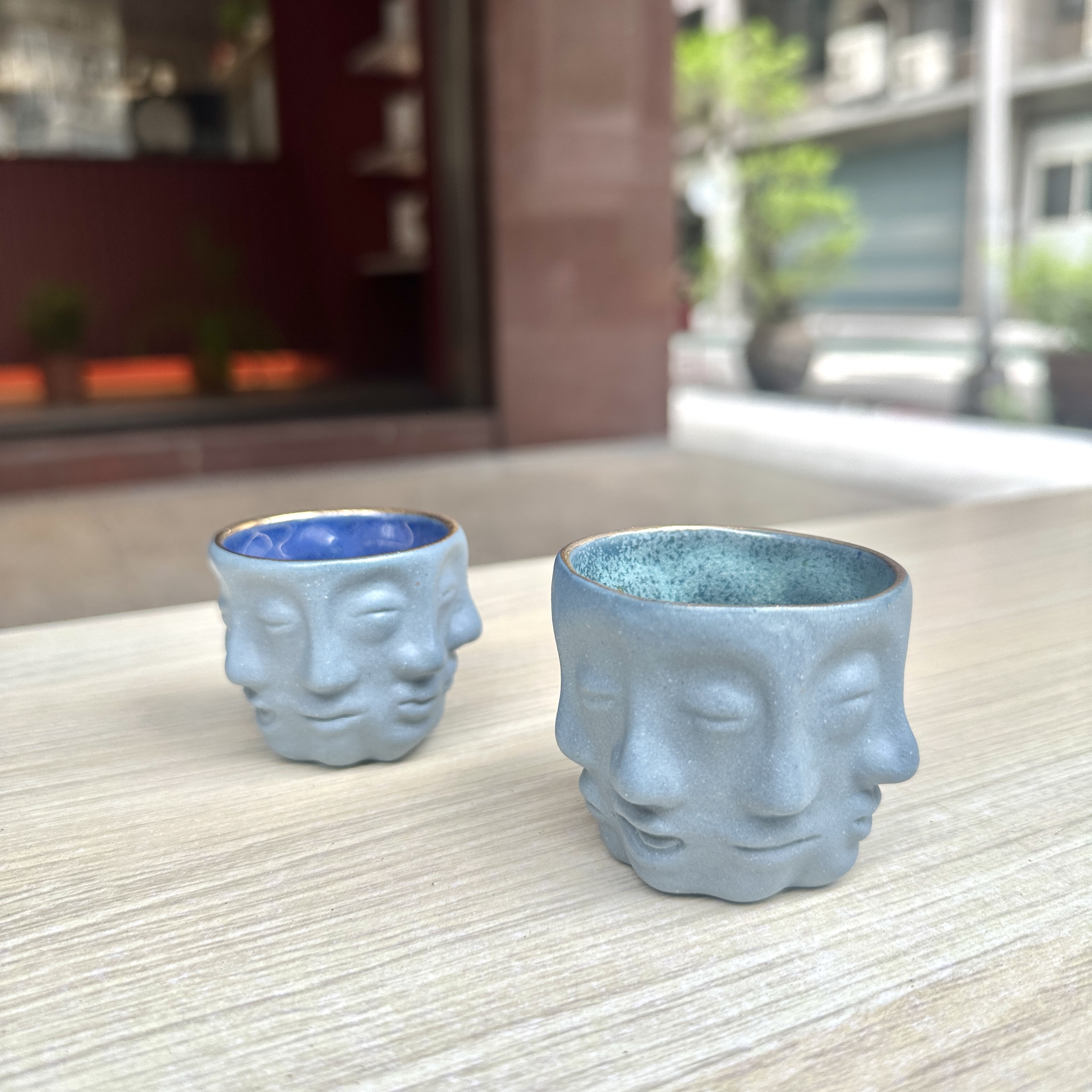 今村能章 - 陶藝人臉靛裏濃縮杯（20250409-06）