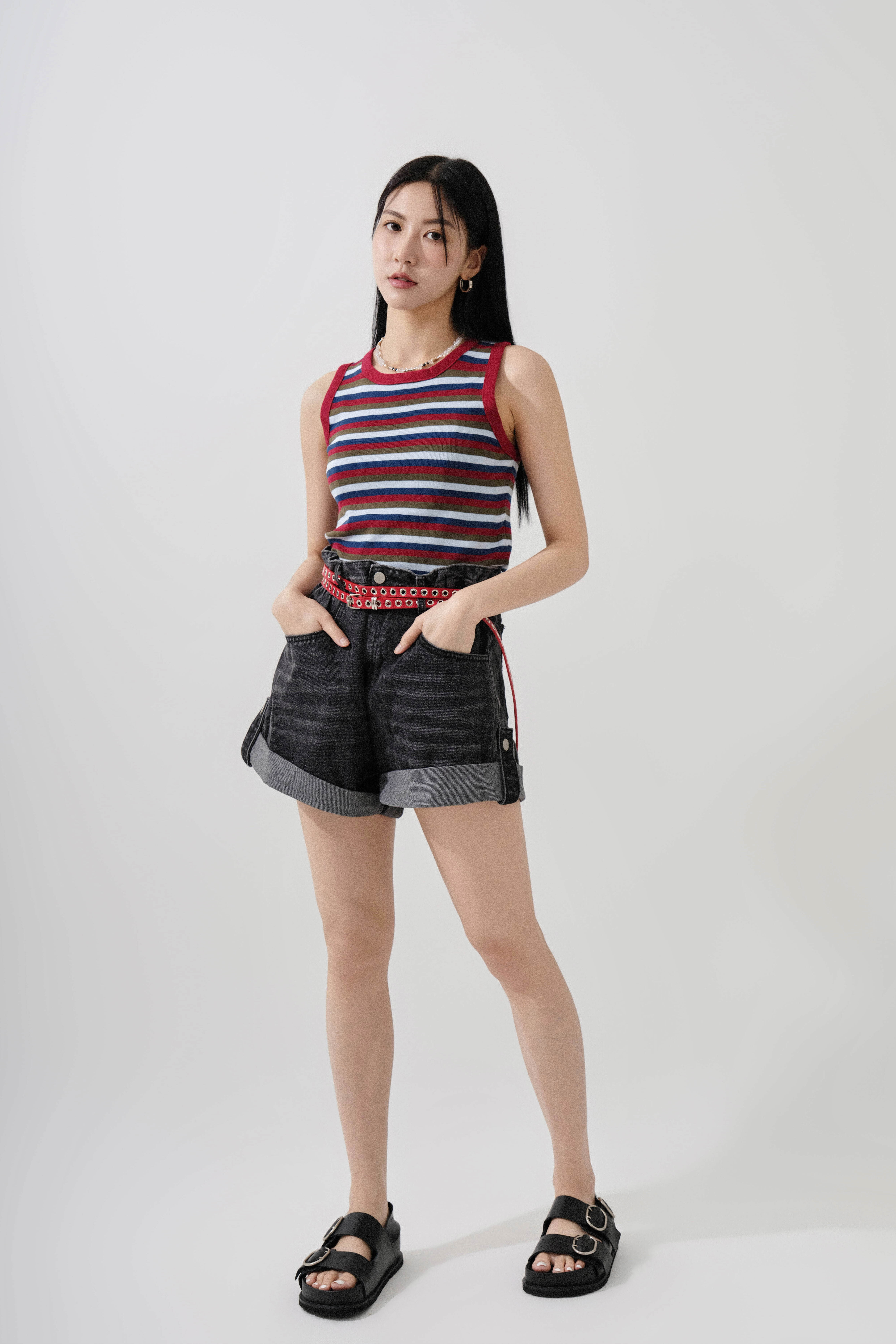 彩間針織短背心心  (*現貨款式）