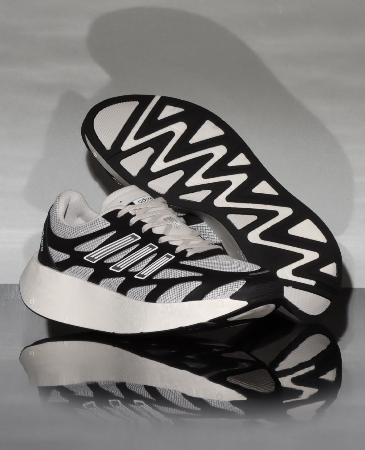 男女鞋 ADIDAS ADIZERO ARUKU 黑灰 避震 透氣 輕量 運動 休閒 慢跑鞋【JI3555】