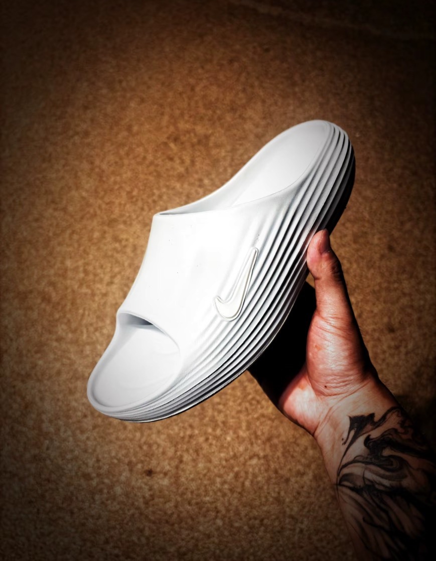 <海外連線代購>  NIKE REACTX REJUVEN8 Slide 全白 純白色 Q彈 增高 休閒 防水 涼鞋 拖鞋【HV4479-100】