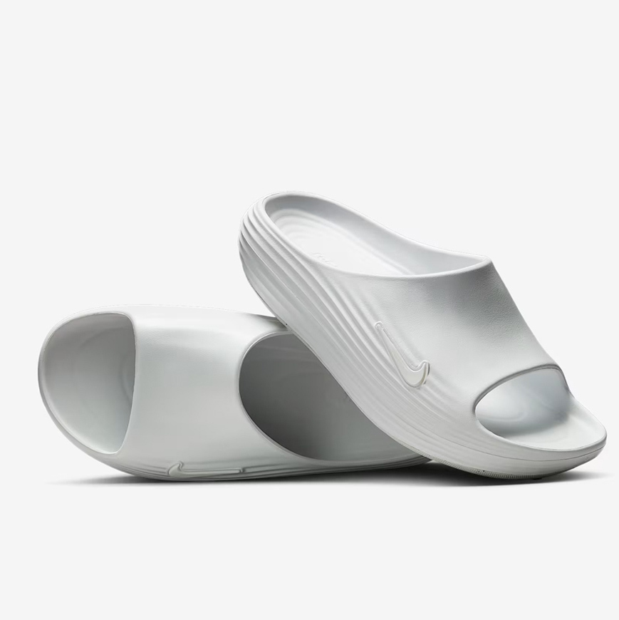 <海外連線代購>  NIKE REACTX REJUVEN8 Slide 全白 純白色 Q彈 增高 休閒 防水 涼鞋 拖鞋【HV4479-100】