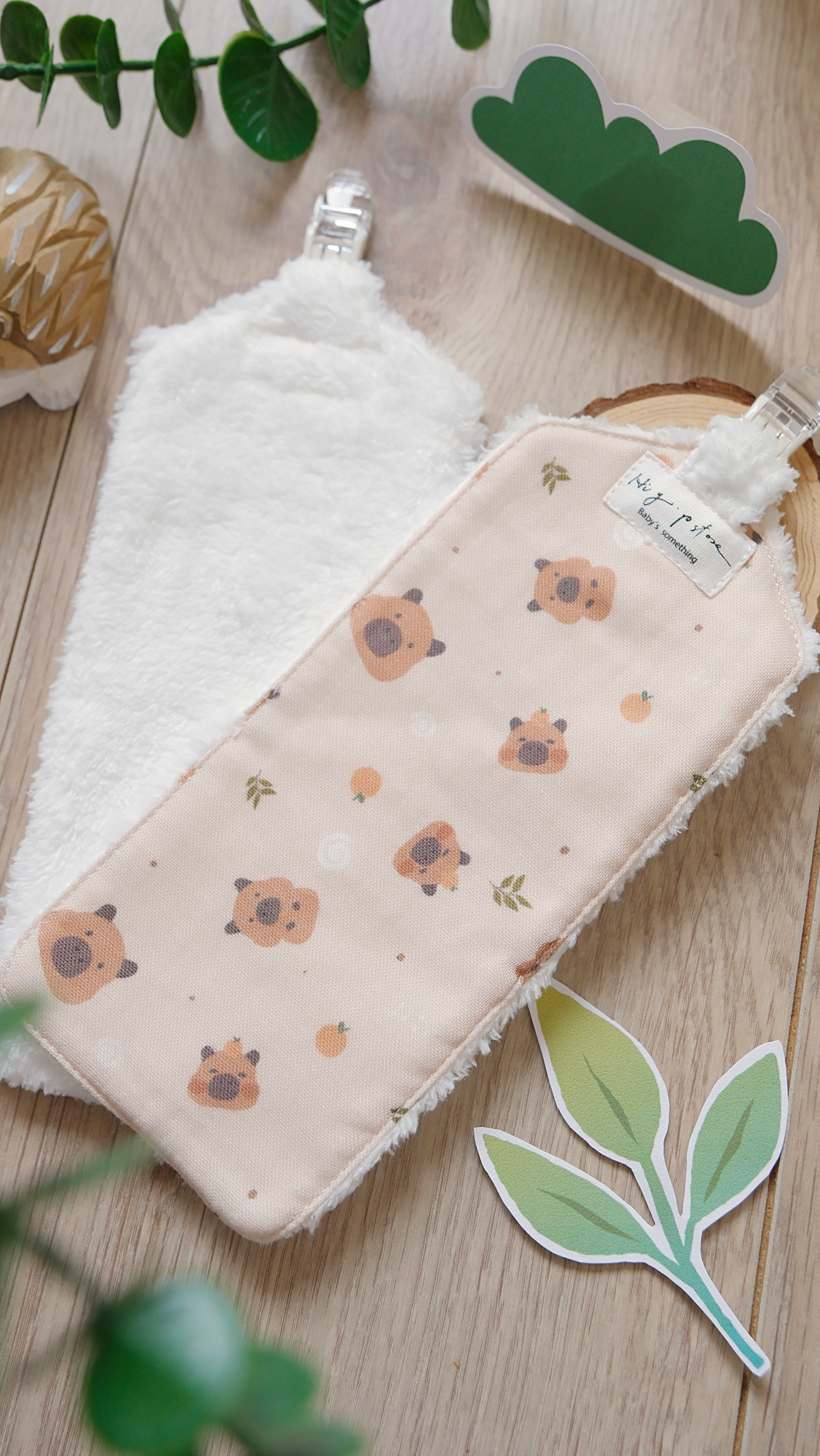 Hi Y.P store-手作手帕夾-獨家設計款-卡皮巴拉