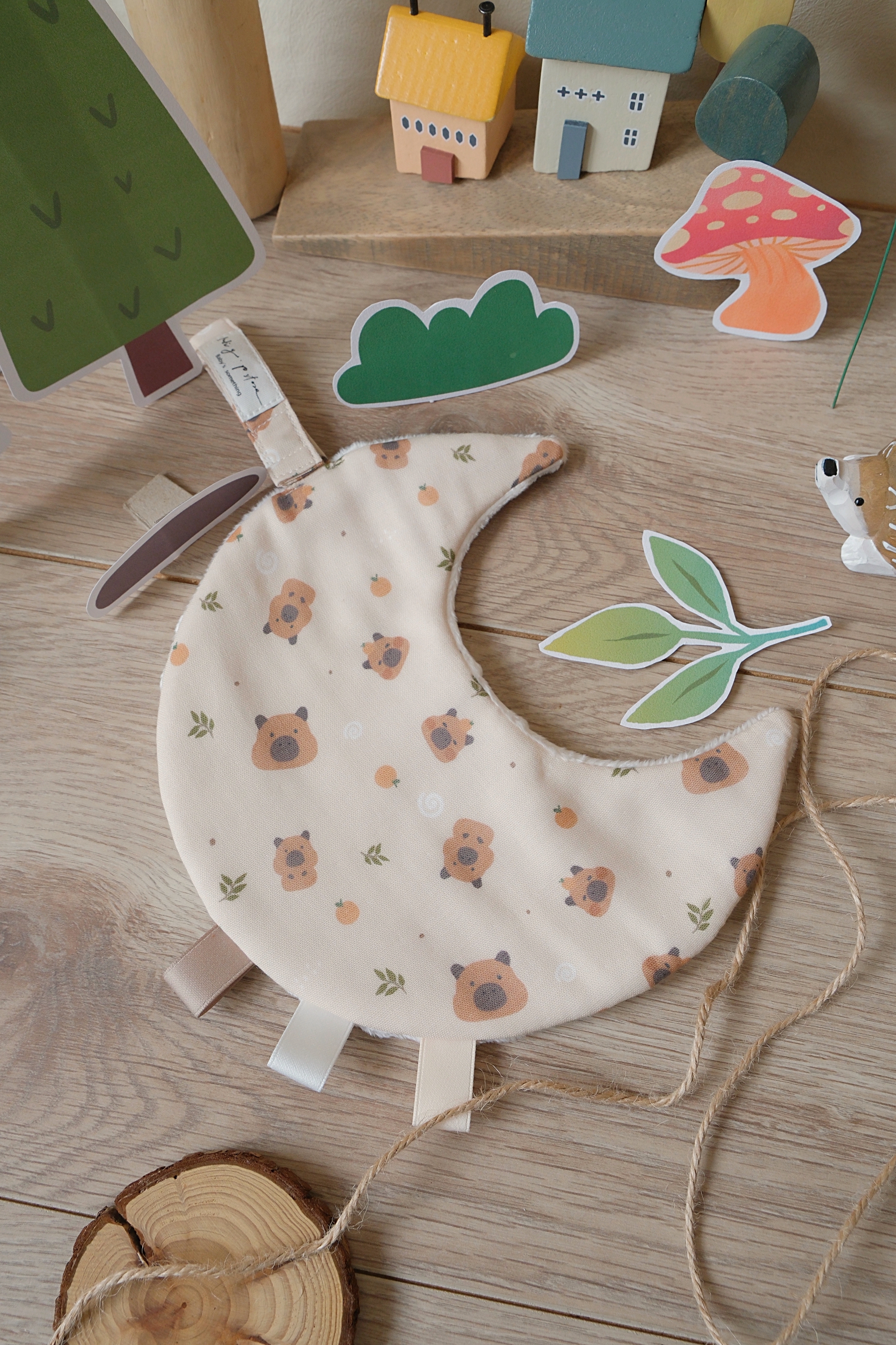 Hi Y.P store-獨家設計款-月光安撫巾-卡皮巴拉