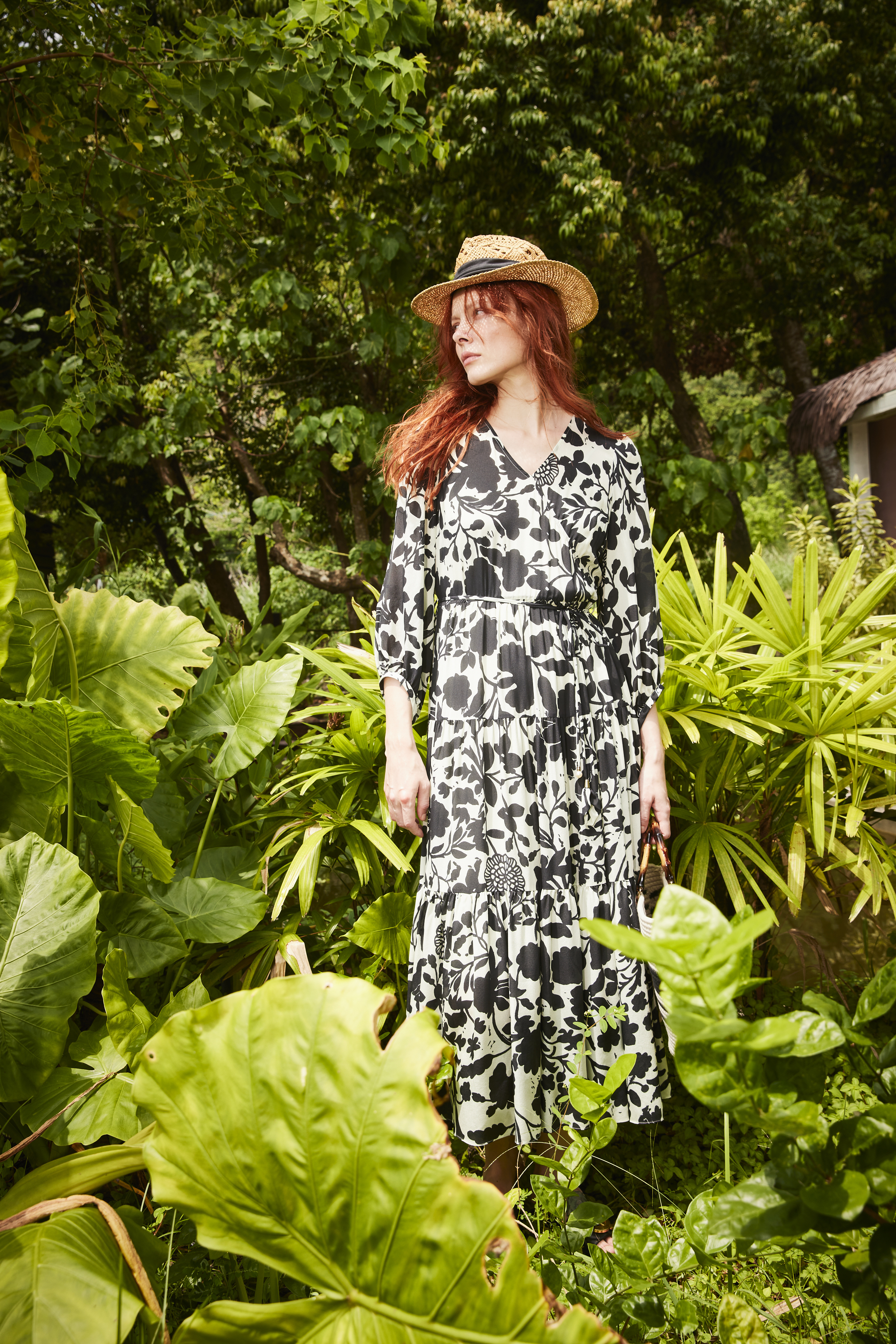 BE10112E1 盛夏剪影長洋 (附綁帶)