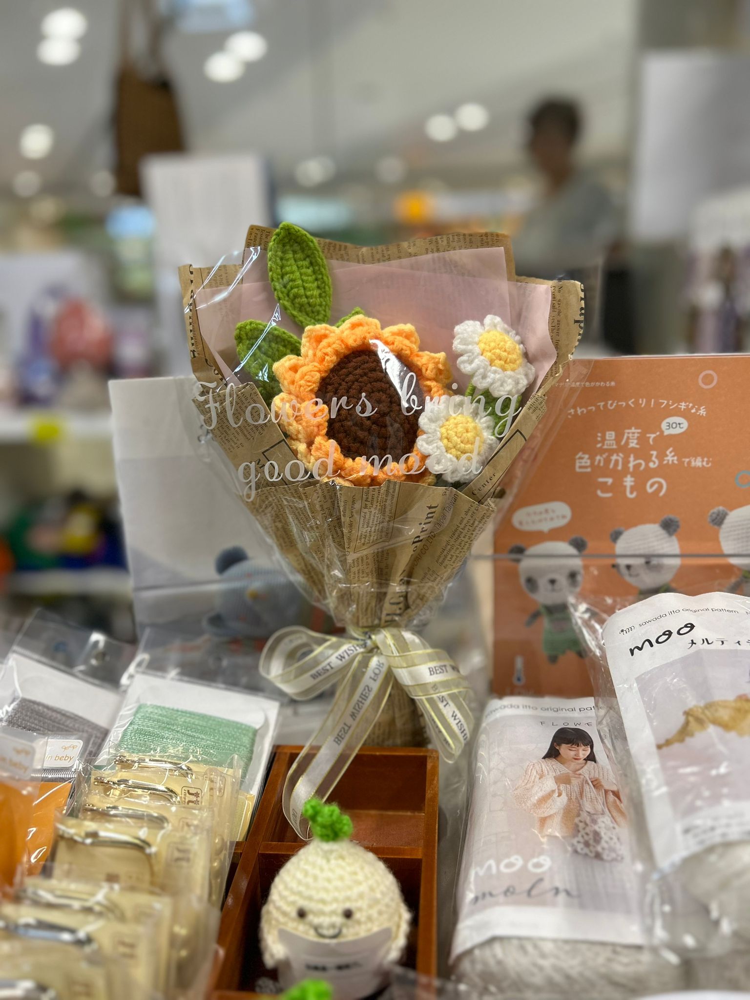 織 物 系 設 計 系 列 - 畢 業 向 日 葵 小 清 新 花 束