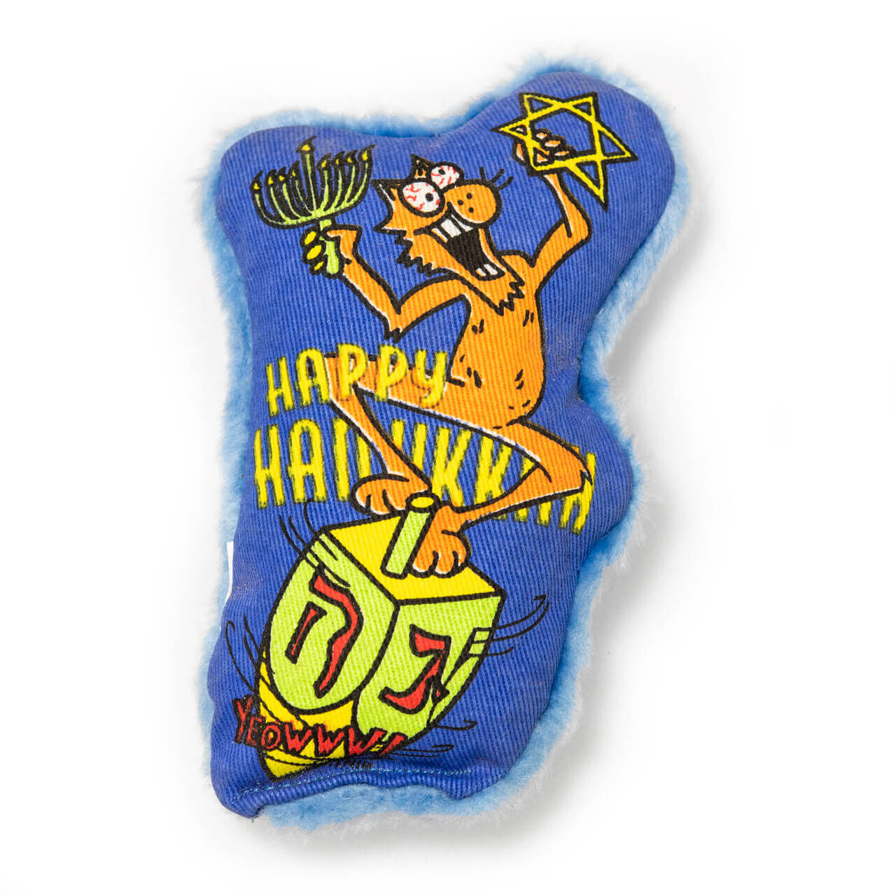 光明節抱枕-貓草玩具-美國瘋狂貓 Yeowww!