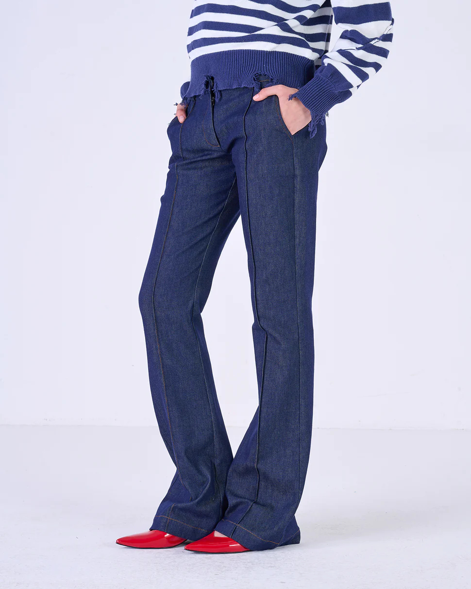 【Silvian Heach】合身靴型長褲