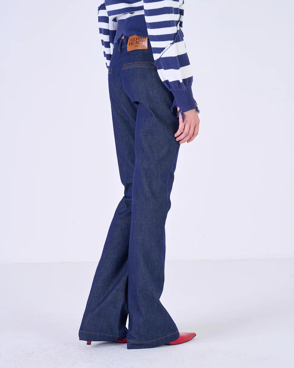 【Silvian Heach】合身靴型長褲