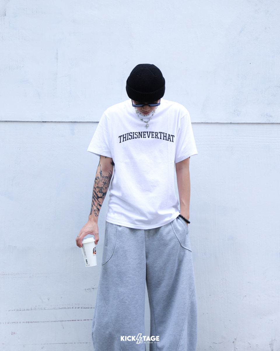 [西門實體門市現貨] thisisneverthat Arch-Logo Tee 木炭 粉 霧藍 白 Logo 經典 短TEE【TN250T07】