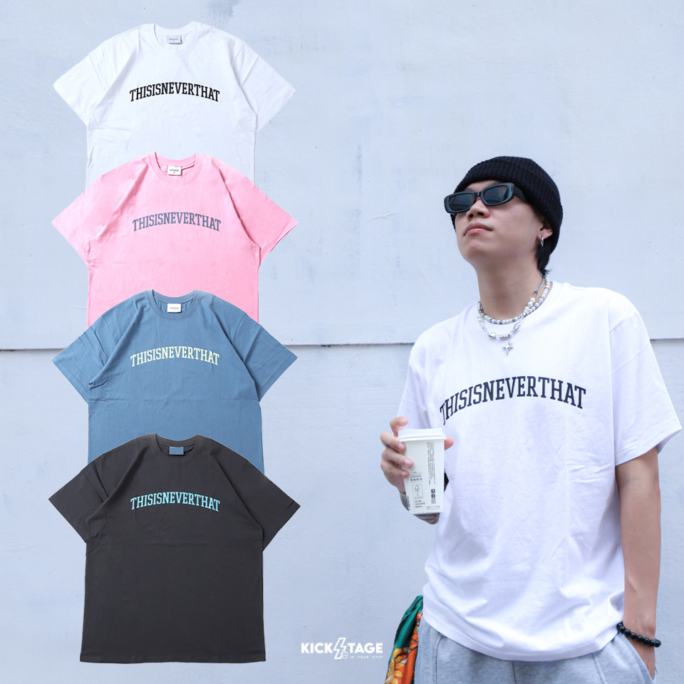 [西門實體門市現貨] thisisneverthat Arch-Logo Tee 木炭 粉 霧藍 白 Logo 經典 短TEE【TN250T07】