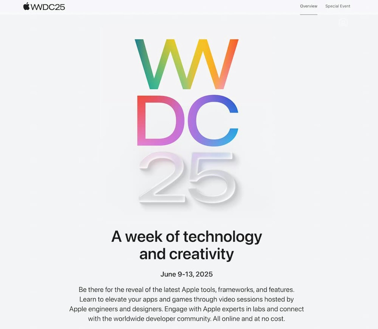 WWDC 2025發布會時間