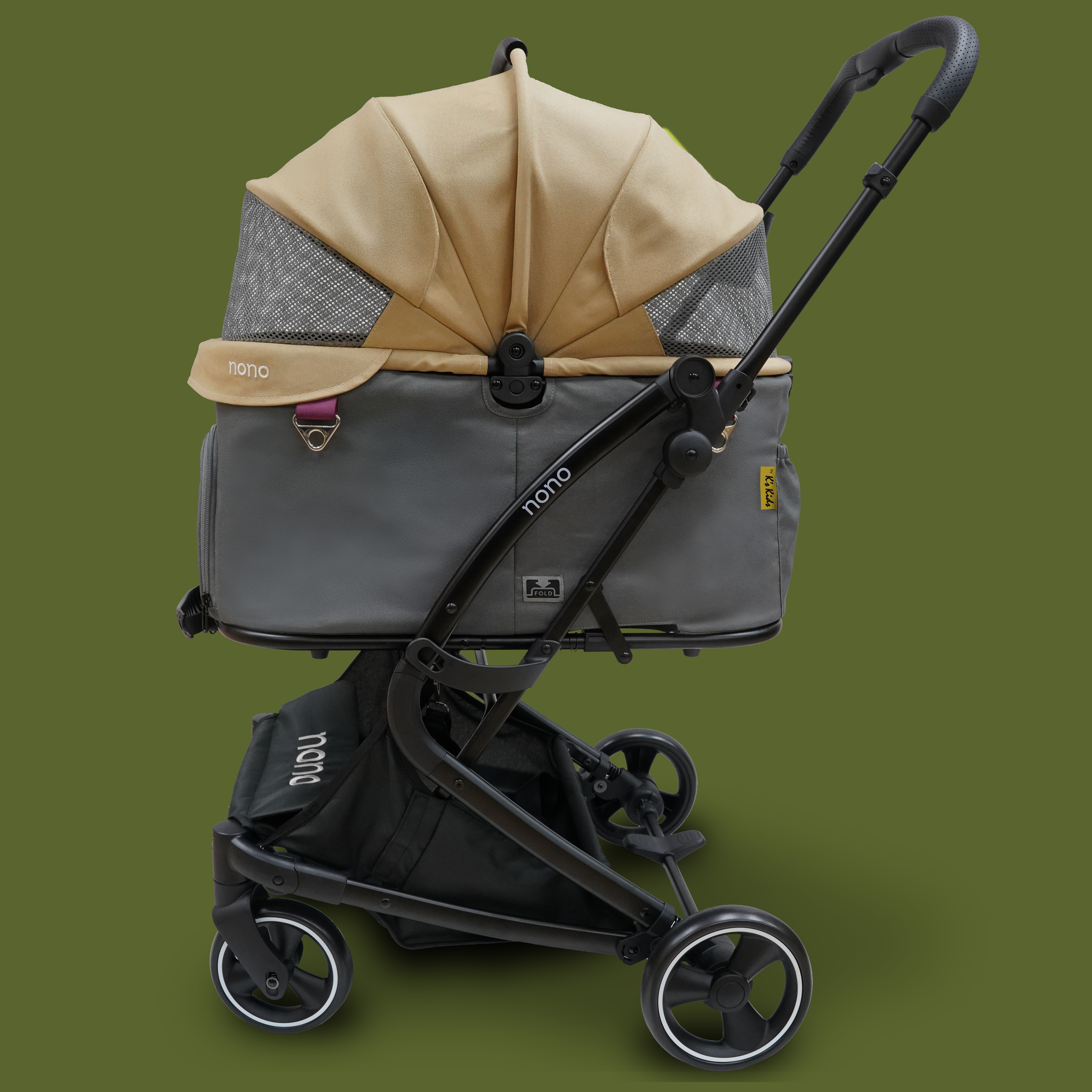 nono分離式寵物推車 沙丘棕