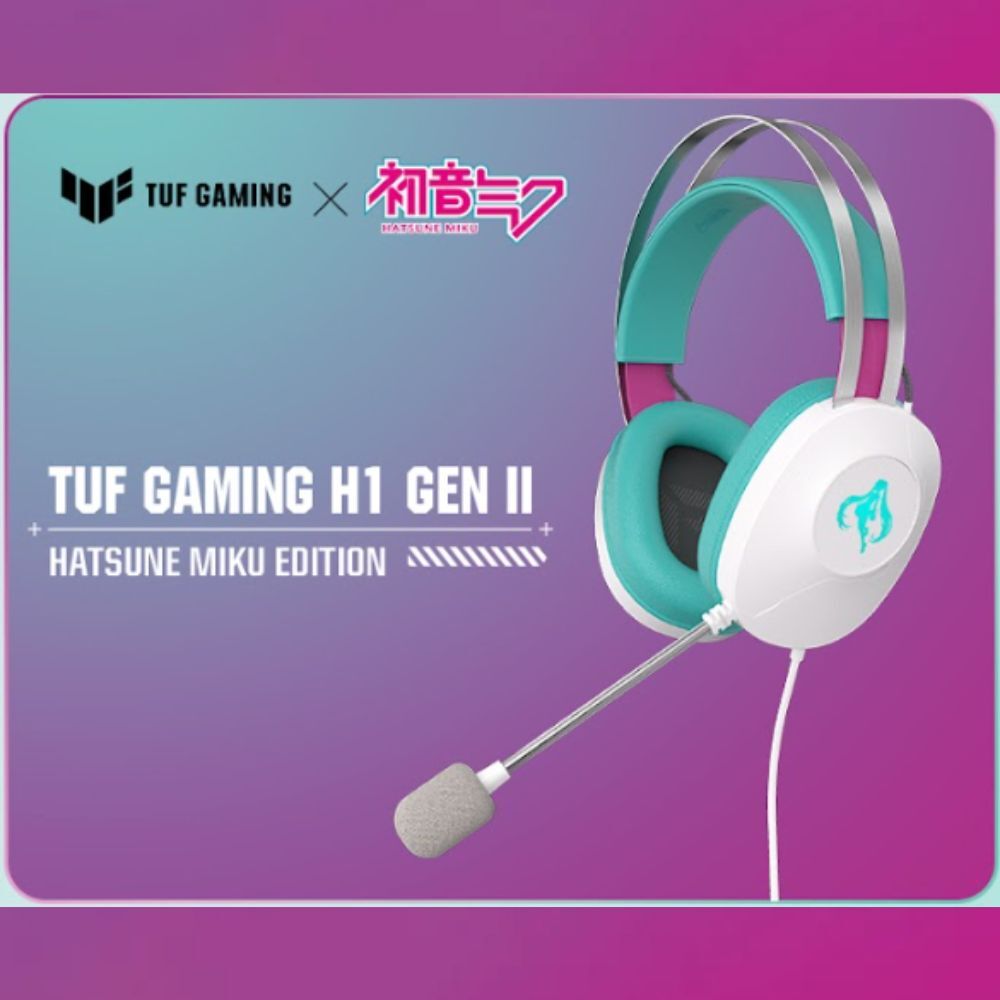 ASUS TUF GAMING H1 GEN II MIKU 【初音未來聯名款】 電競耳機