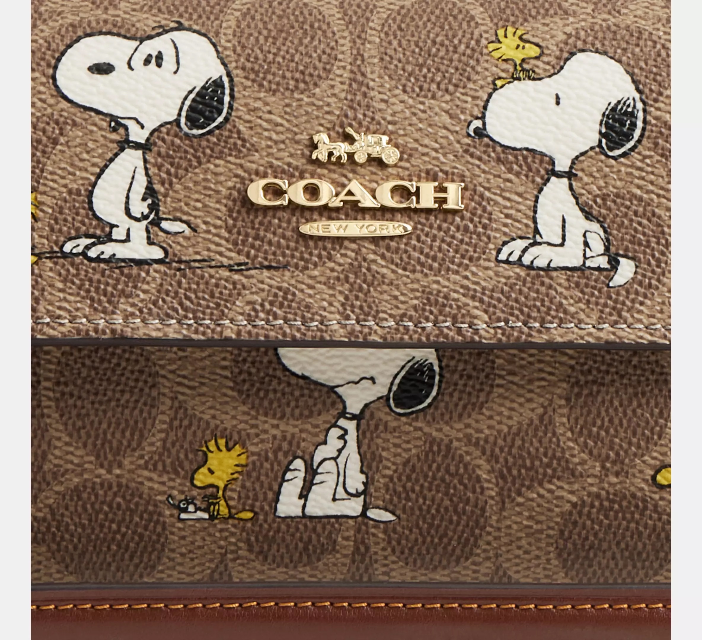 限定コラボ【Coach X Peanuts】Hailey Flap Bag / Snoopy Print Coach Coach X Peanuts Hailey Flap Bag In Signature Canvas