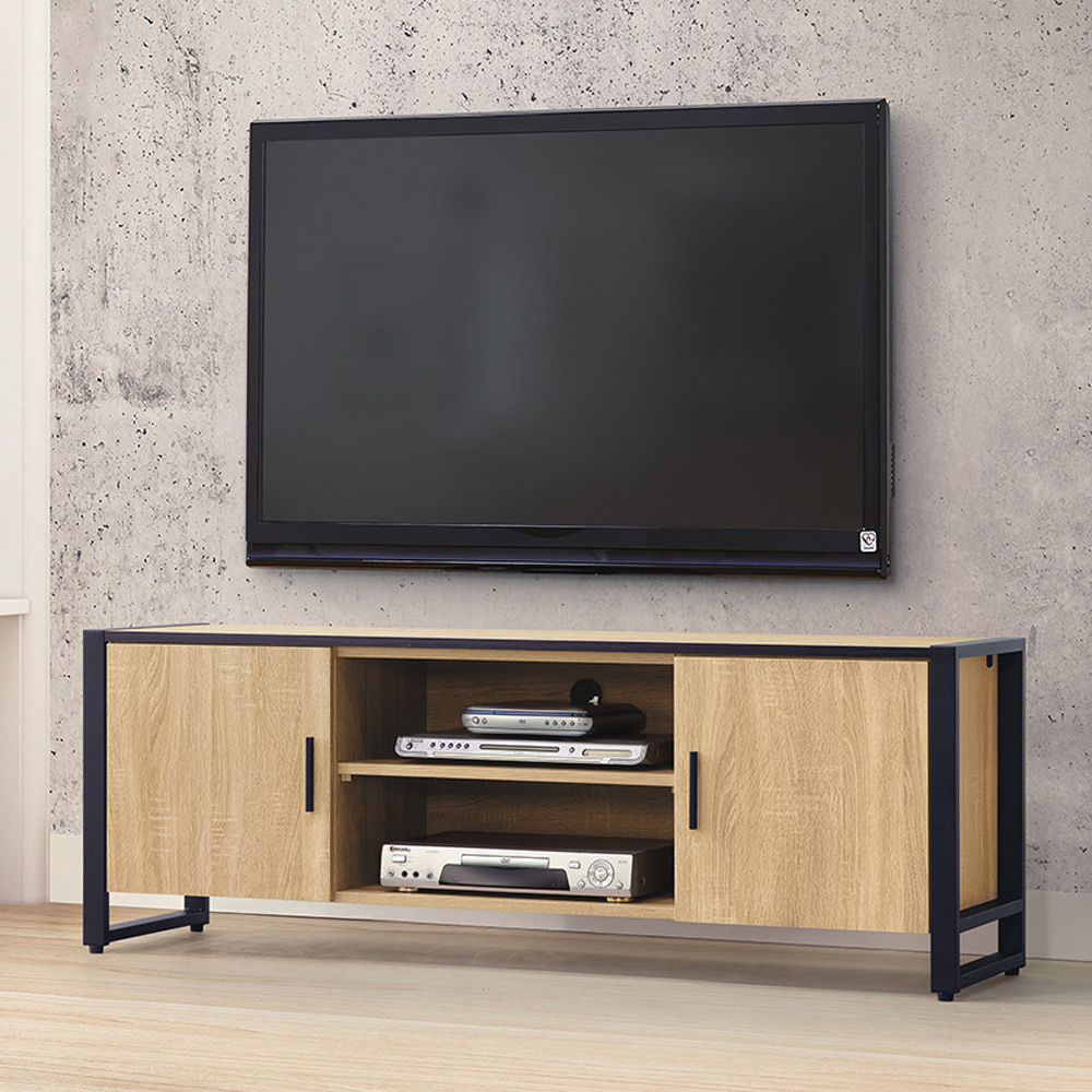 艾南5尺工業風電視櫃/長櫃/視聽櫃(梧桐色)