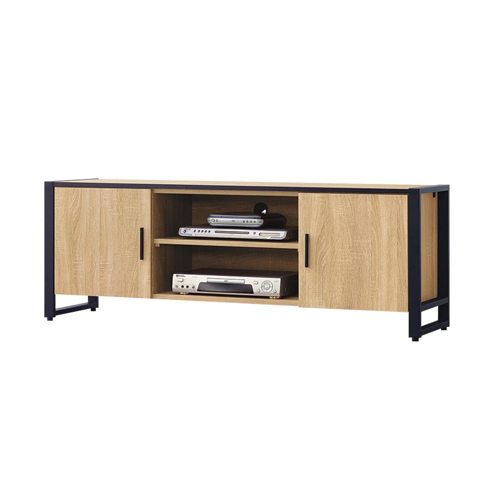 艾南5尺工業風電視櫃/長櫃/視聽櫃(梧桐色)