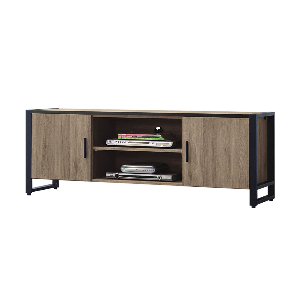 艾南5尺工業風電視櫃/長櫃/視聽櫃(灰橡色)