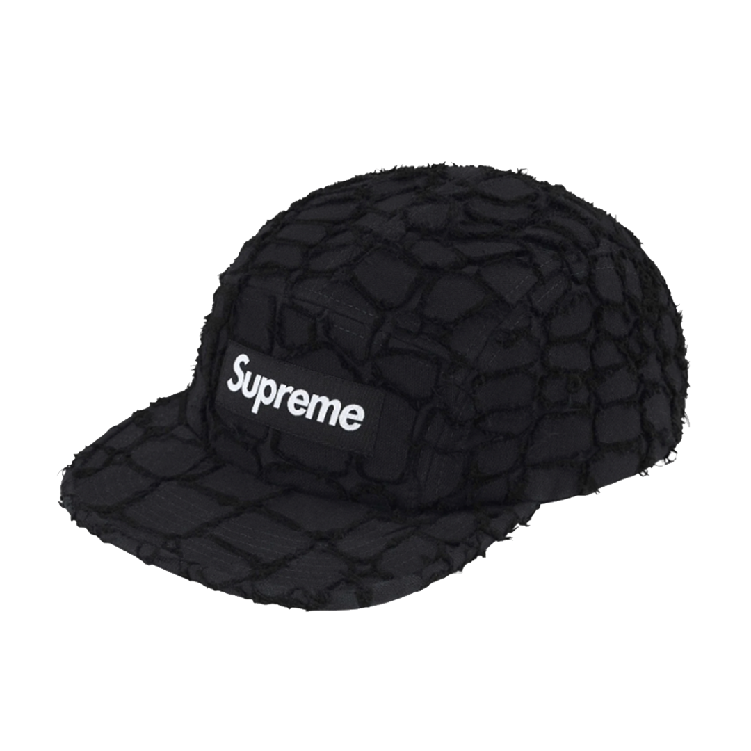 Supreme 25SS Frayed Croc Denim Camp Cap| FLOMMARKET