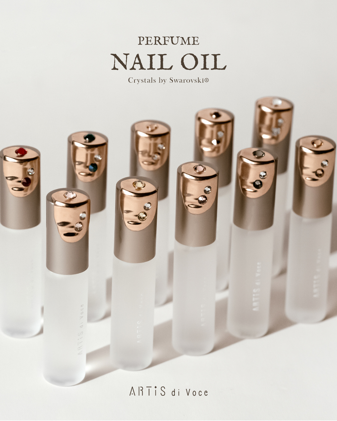ARTiS di Voce 隨身瓶指緣油 - 晨眠餘溫 3308 (採用Swarovski®水晶)