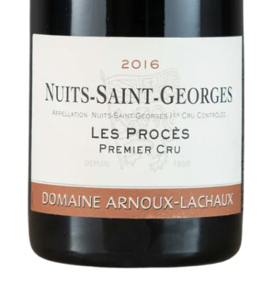 Arnoux-Lachaux Nuits-Saint-Georges 1er Cru Les Proces 2016 (RP92)