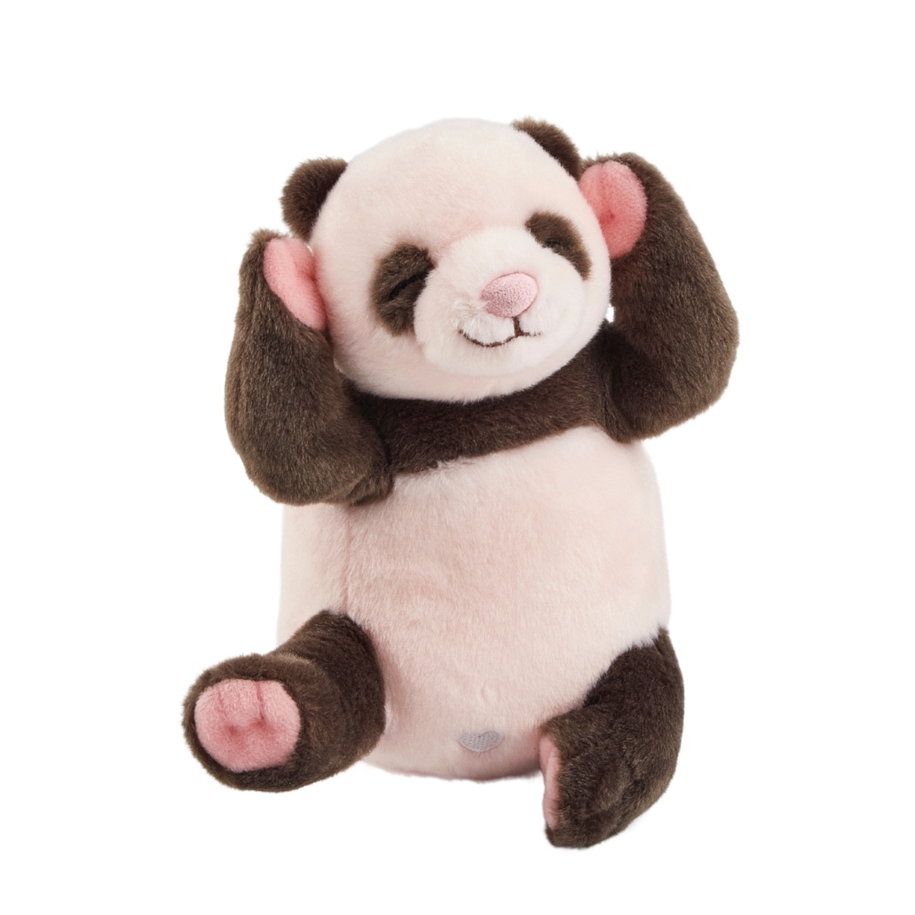 Little Brother "De De" Panda Plush - Kicking Pose