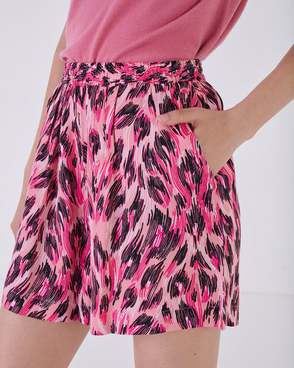 【Silvian Heach】甜美豹紋短褲