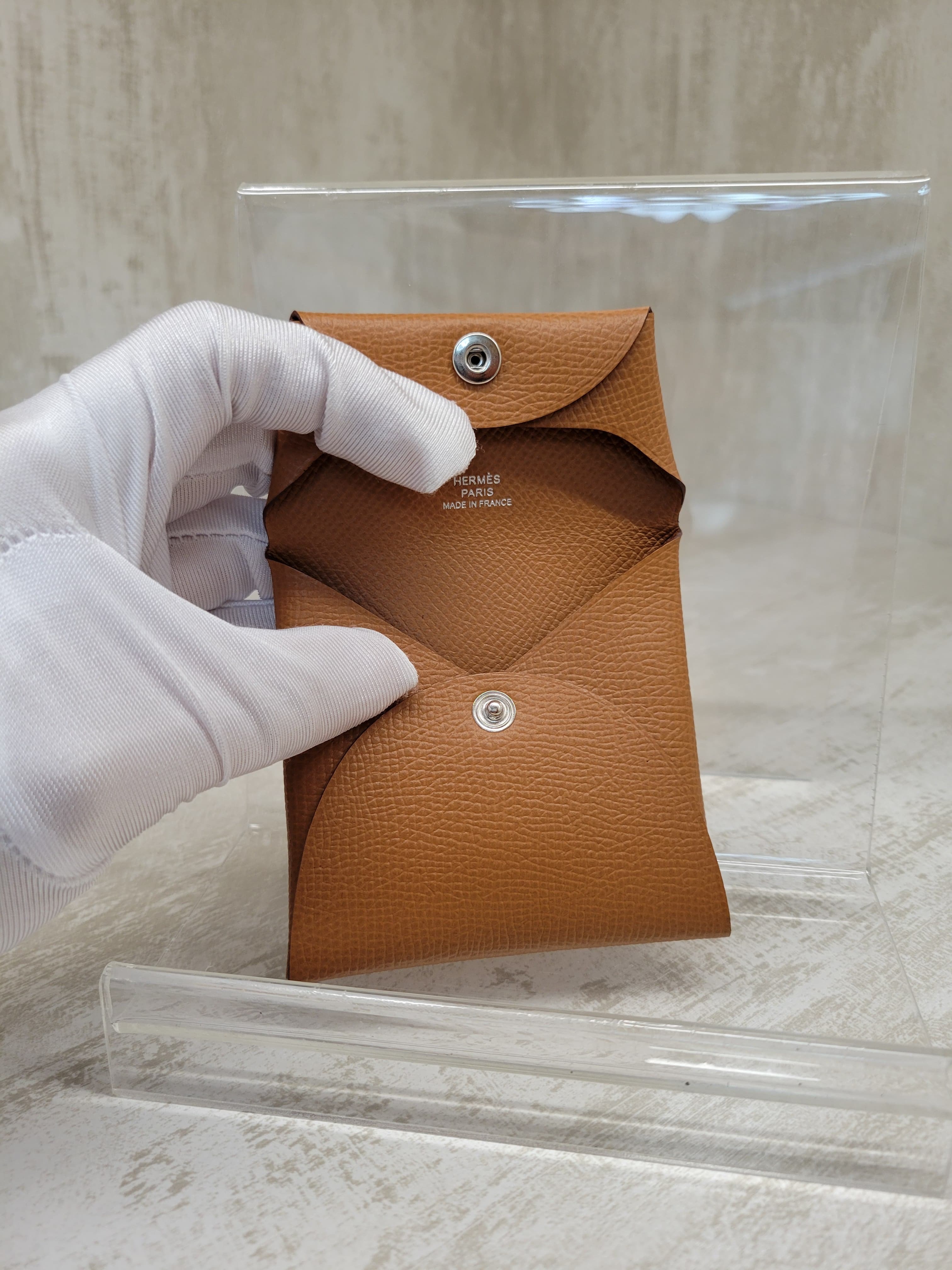 Hermes Bastia GOLD EPSOM 金棕 零錢包