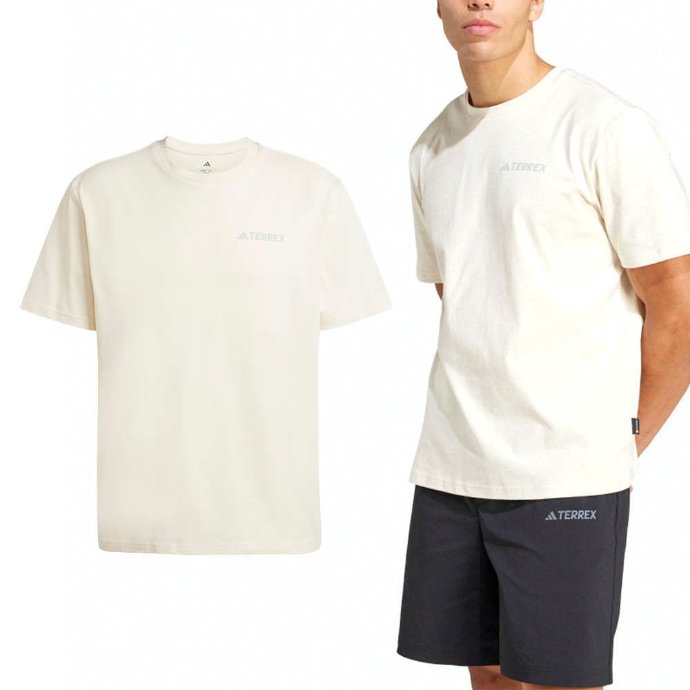 Adidas XPL Polygiene T 男款 奶油色 三葉草 愛迪達 圓領 上衣 短袖 JI8314