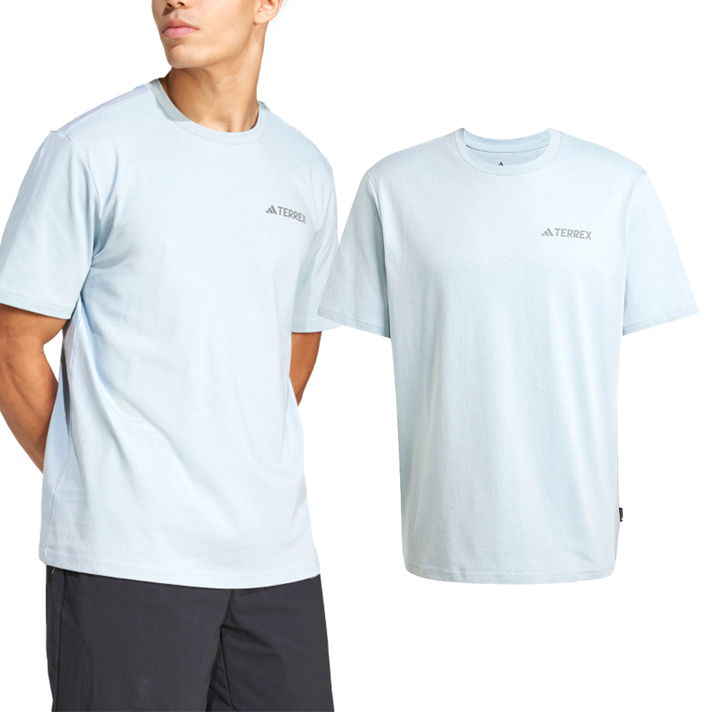 Adidas XPL Polygiene T 男款 藍色 三葉草 愛迪達 圓領 上衣 短袖 JI8315