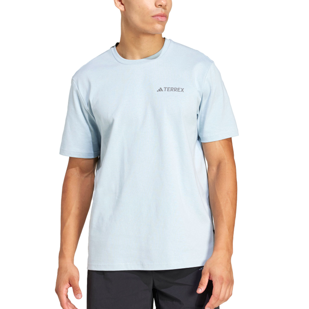 Adidas XPL Polygiene T 男款 藍色 三葉草 愛迪達 圓領 上衣 短袖 JI8315