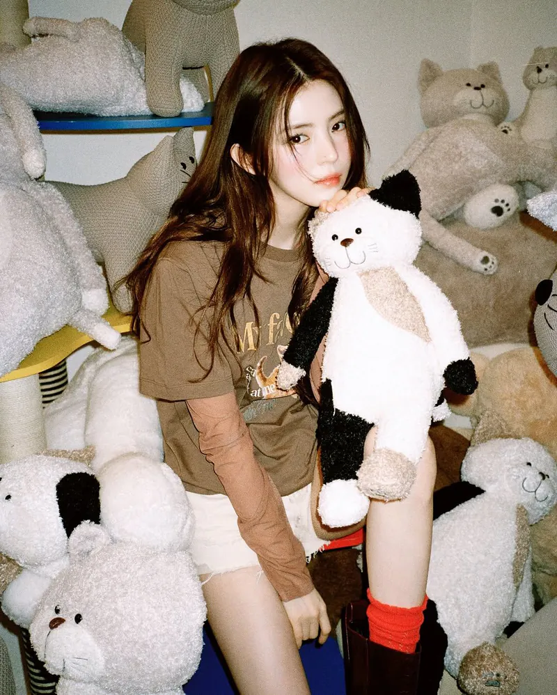 FILA "MY FAVORITE THINGS" 貓咪款 短TEE OVERSIZE 寬鬆 韓韶禧同款 女款