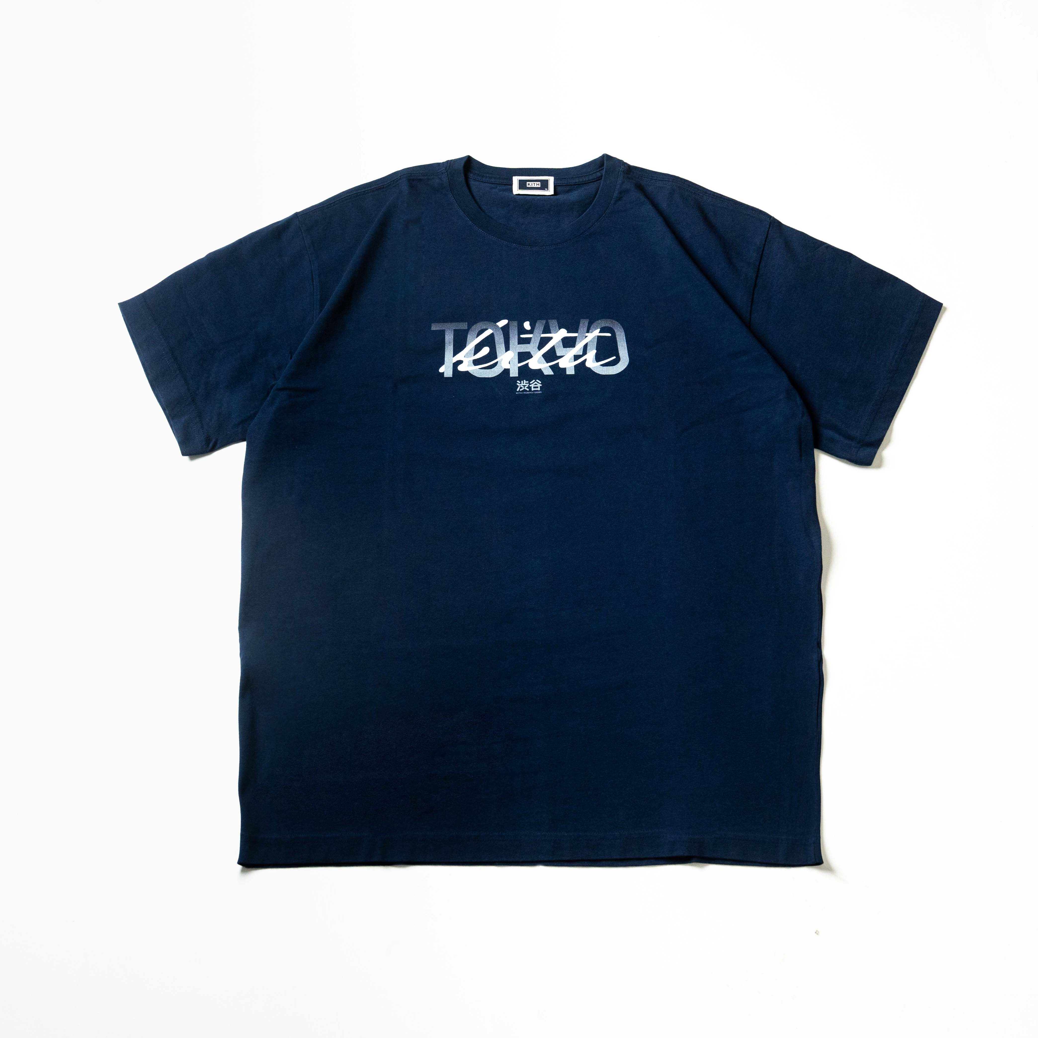 2025SS KITH TOKYO GRADIENT SCRIPT LOGO TEE 東京 涉谷 限定 LOGO 短T 現貨 KHM033801